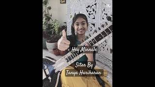 Hey Minnale - Amaran movie Tanya Hariharan Sitar cover #music #sitar #coversong #tamil