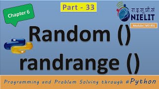 #33 #olevel #ALevel #Chapter6 python random() and randrange() function in hindi with example