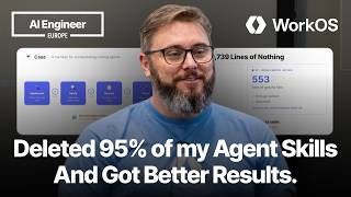 How I deleted 95% of my agent skills and got better results — Nick Nisi, WorkOS