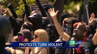 Inside clashes between protesters, police in Berkeley