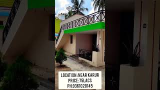 Karur - தார்சு வீடு மற்றும் 50 தென்னை மரங்களுடன் 50cent  agri land விற்பனைக்கு !   9361020145