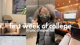 first week of college @UNC CHAPEL HILL (spring semester)