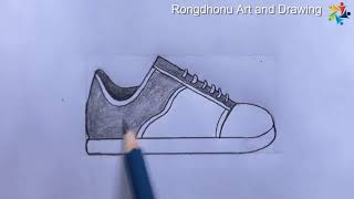 How to Draw a Shoe | Really Easy Drawing Tutorial | Step by Step