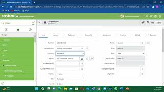 HOW TO CREATE A CHANGE REQUEST USING 2022 VERSION OF SERVICENOW