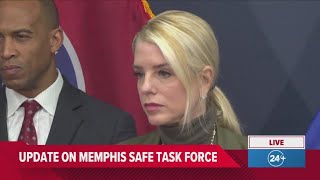Attorney General Pam Bondi takes questions after Memphis Safe Task Force press conference