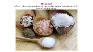 Mineral salts