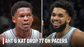 Anthony Edwards & Karl-Anthony Towns DOMINATE in Timberwolves’ win vs. Pacers | NBA on ESPN