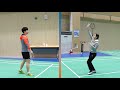 배틀콕 _ 배드민턴 레슨 _ 롱 서비스 리시브 기본자세 battle cock badminton _ long receive