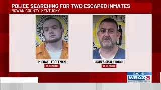 Police searching for two escaped inmates