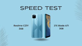 Realme C21Y vs ZTE Blade A71 - Speed Test Comparison |3GB