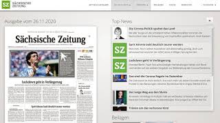 So funktioniert das E-Paper der Sächsischen Zeitung