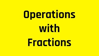 Operations with Fractions | Grammar Hero's Free ASVAB/PiCAT Tutoring and Guided Practice