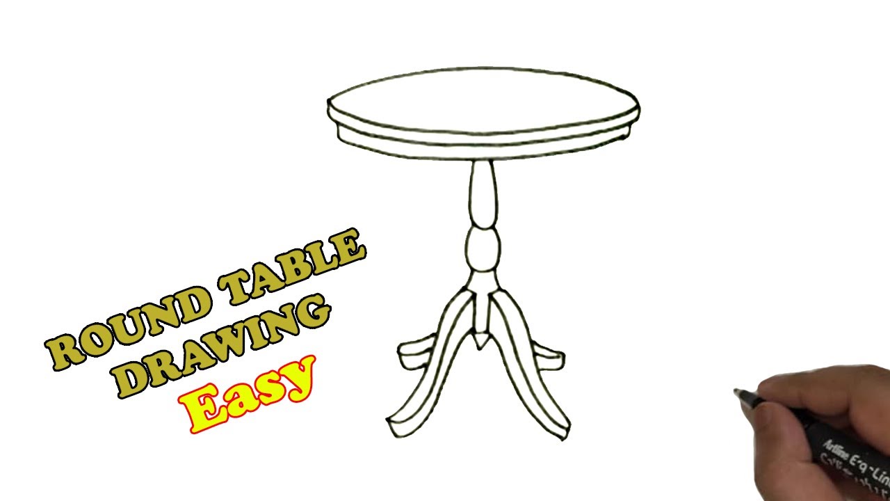 How To Draw A Round Table