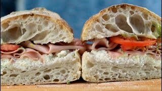 ¡Sándwich de ciabatta! Espectacular pan casero para lograr el mejor sándwich que hayas comido