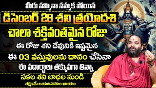 డిసెంబర్ 28 శని త్రయోదశి పూజ విదానం Shani Trayodashi Shani Dosha Nivarana Remedies |Shani Trayodashi