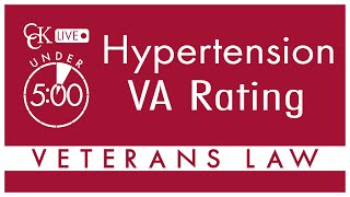 Hypertension VA Rating Explained