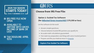 Tax season 2025: IRS free file opens for millions of Americans