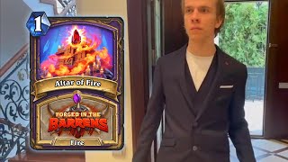 ALTAR OF FIRE! (New Card Reveal / Forged in the Barrens / Thijs Hearthstone)
