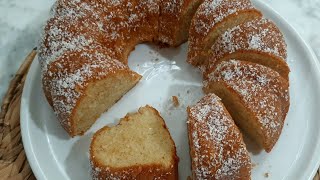 كيكة الياغرط التونسية 🇹🇳 (خبزة الياغرط) كيكة ساهلة  و خفيفة cake au yaourt facile et rapide