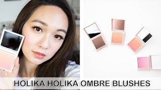 BEAUTIFUL OMBRE BLUSHES!!! |HOLIKA HOLIKA OMBRE BLUSH SHADING REVIEW