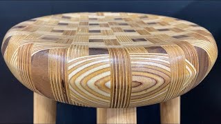 Woodturning - The Woven Plywood Stool