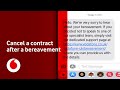 How to cancel a Vodafone contract after a bereavement | Vodafone UK
