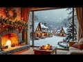 instrumental christmas music with fireplace 🔥 relaxing christmas music 🎄 christmas ambience