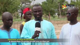 Reboisement à Gade Diagne: Dr Mabouba Diagne, Vice président de la BIDC arrose son village natal