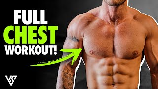 Chest Workout With Only Dumbbells (7 Exercises!) | V SHRED