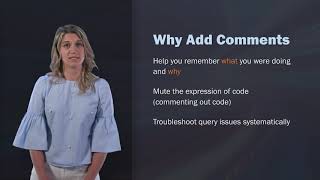 Adding Comments to SQL - SQL for Data Science