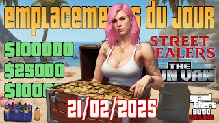 GTA Online - Emplacement des coffres, épave, malles, dealers, caches, Gun Van, Tags (21/02/25)