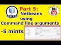 Netbeans Tutorial Part 5: Command line arguments using netbeans