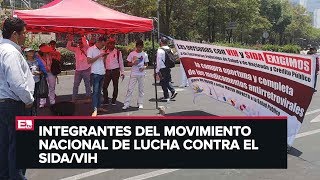 Pacientes con VIH cierran Paseo de la Reforma por falta de medicamentos