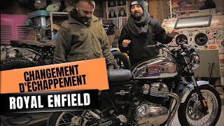 [TUTO] Changer sa ligne d'échappement par un modèle Hot Rod Mass sur une Royal Enfield Interceptor