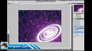 [푸바TV]  Photoshop - Drawing galactic cosmic star - 포토샵 그림 그리기