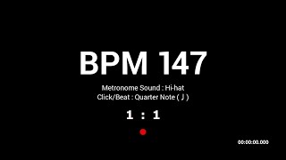 Metronome BPM 147 / Hi-hat