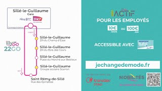 🚍La navette illyGO n°22GO dessert les communes de Sillé-le-Guillaume et Saint Rémy-de-Sillé !