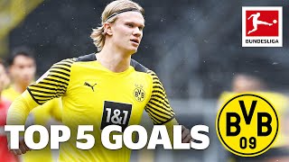 Erling Haaland - Top 5 Goals (All Time) • Borussia Dortmund