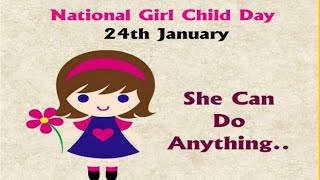 Balika Diwas WhatsApp status/ National girl child day WhatsApp status