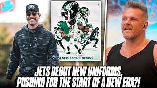 Aaron Rodgers Shows Up To OTA's, Jets Debut New Uniforms To Signal A New Era?! |