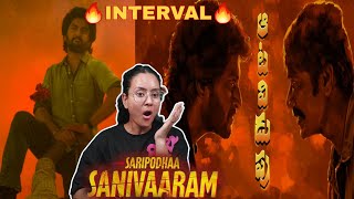 Saripodhaa Sanivaaram Movie | Mass Interval Scene Reaction | Sadhana Movies Reaction