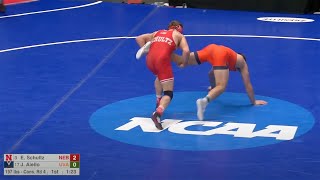 197lbs Eric Schultz (Nebraska) vs Jay Aiello (VIrginia)