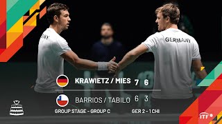 Krawietz \u0026 Mies v Tabilo \u0026 Barrios | GERMANY v CHILE | Group C Match 3 Highlights