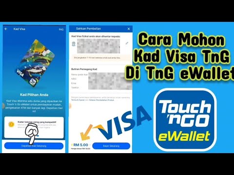 Cara Mudah Mohon Kad Visa Touch N Go Di Aplikasi TnG EWallet (Apply TnG ...