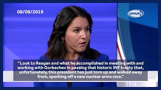 Tulsi Gabbard was critical of Donald Trump in 2019 over INF Treaty decision