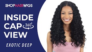 Shake-N-Go Organique Synthetic Hair U-Part Wig - EXOTIC DEEP ❤ SHOPHAIRWIGS.COM