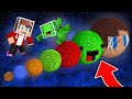 JJ And Mikey Found PLANET of ALL SIZES : JJ vs MIKEY vs LAVA in Minecraft Maizen