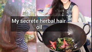 Long and healthy hair oil secrete || silky straight long and strong herbal hair oil || homemade oil