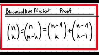 Binomial Coefficient Proof - Daishinfinity