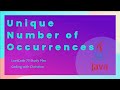 Solving the 'Unique Number of Occurrences' Problem in Java LeetCode 75 Study Plan